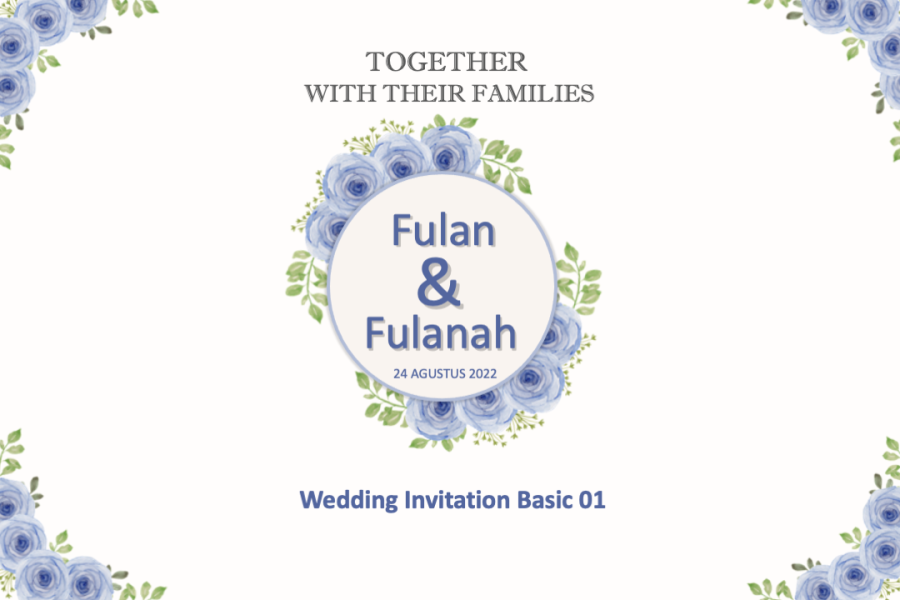 Wedding Invitation Basic 01