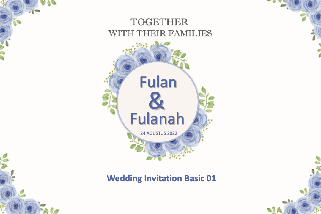 Wedding Invitation Basic 01