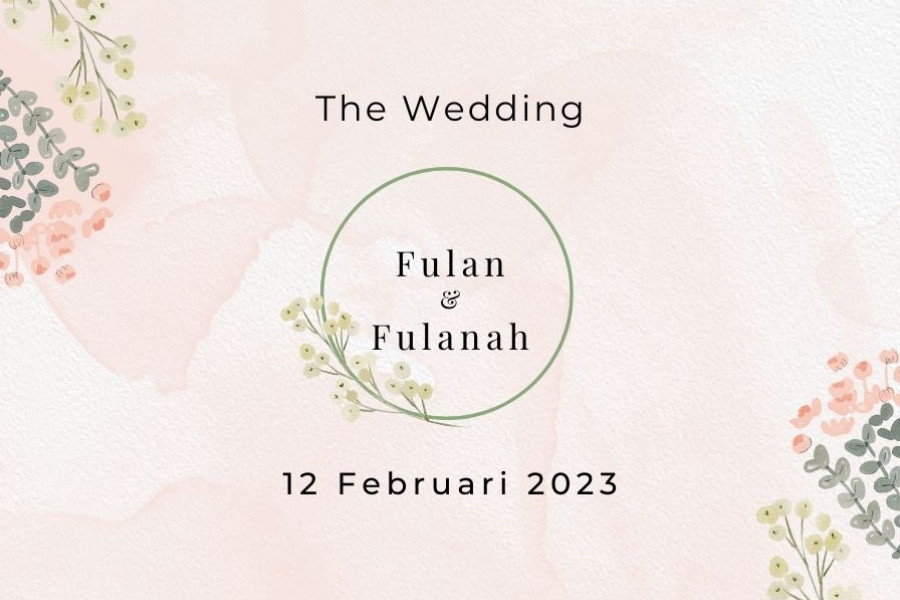 Flower Watercolor Invitation