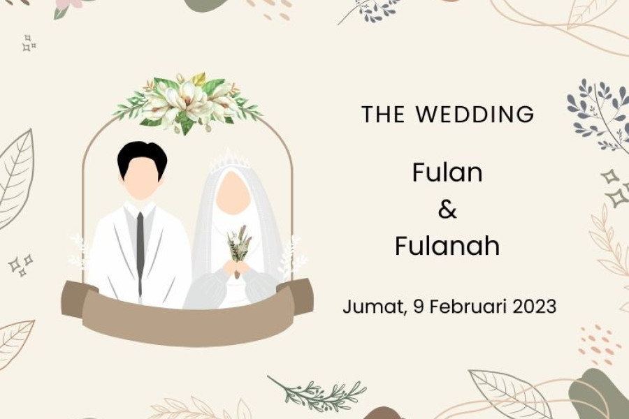 Blob Wedding Invitation