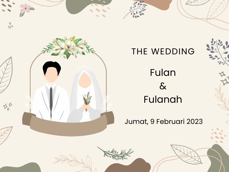 Blob Wedding Invitation