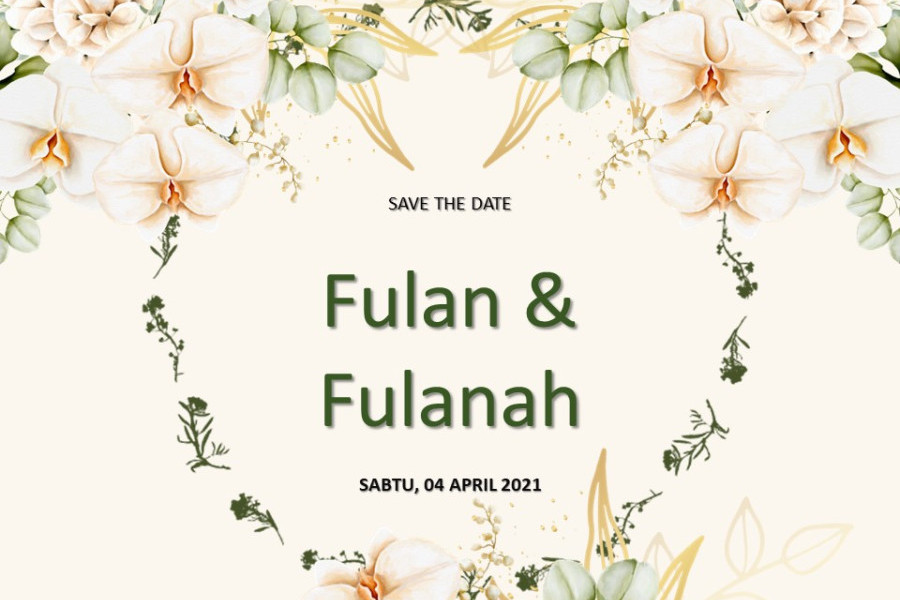 Beige Wedding Invitation