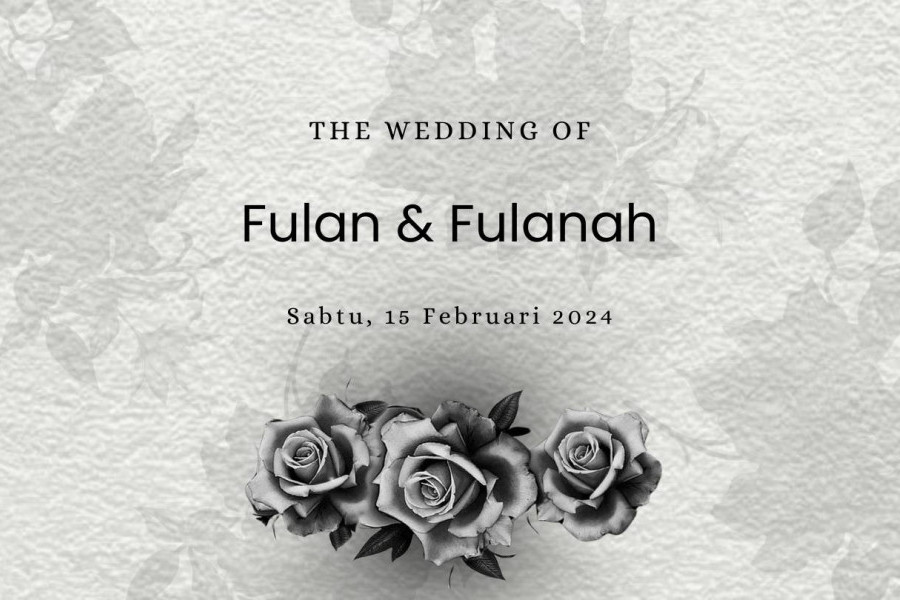 Black Roses Invitation