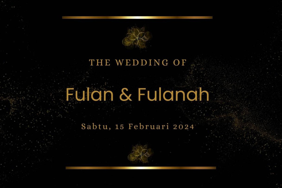 Gold Invitation
